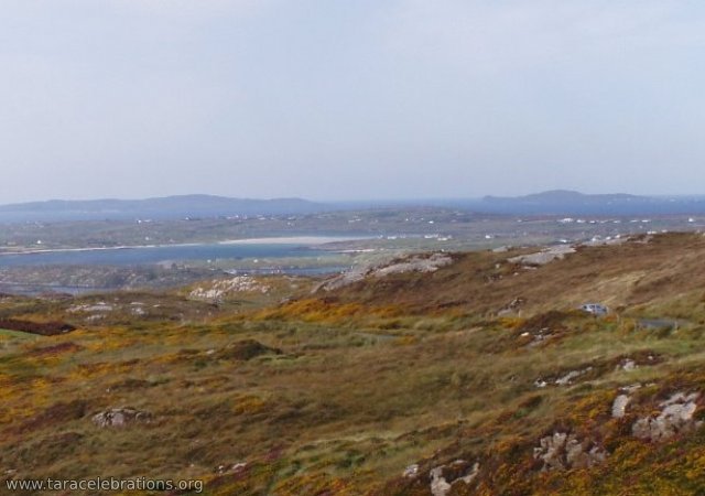 looking to Inishbofin from the sky road nr Clifdena