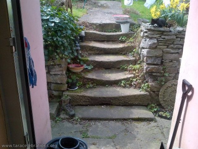Bakewell garden steps